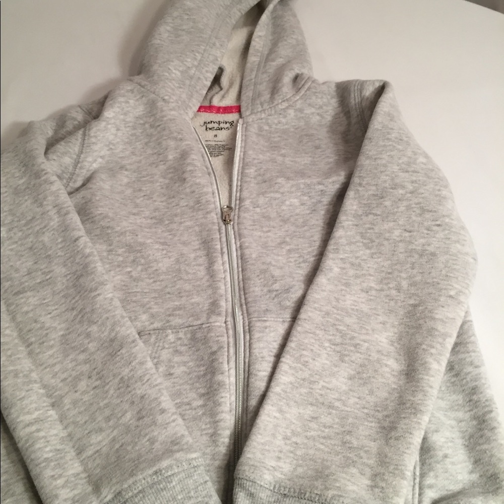 Hooded zip up sweatshirt size 8